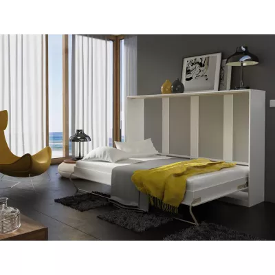 Horizontální sklápěcí manželská postel 140x200 CELENA 1 - šedá