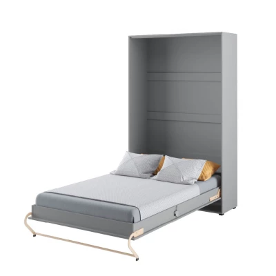 Vertikální výklopná manželská postel 140x200 CELENA 1 - šedá