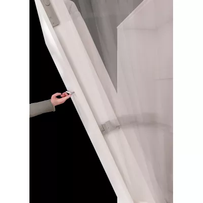 Vertikální sklápěcí jednolůžková postel 90x200 CELENA 1 - šedá
