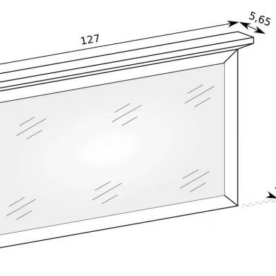 Zrcadlo AILISH - dub kraft zlatý