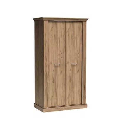 Dvoudveřová skříň AILISH - šířka 107 cm, dub kraft zlatý