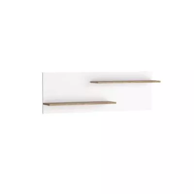 Závěsná polička DORITH - dub ribbeck / bílá