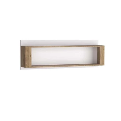 Závěsná police DORITH - dub ribbeck / bílá