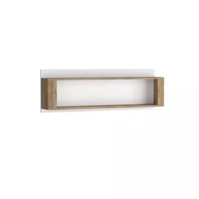 Závěsná police DORITH - dub ribbeck / bílá