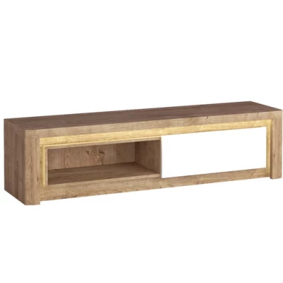 TV stolek DORITH - dub ribbeck / bílý