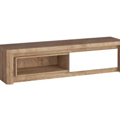 TV stolek DORITH - dub ribbeck / bílý