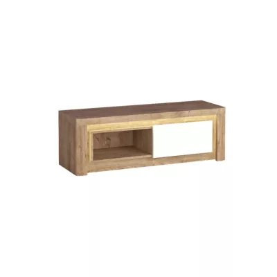 Televizní stolek DORITH - dub ribbeck / bílý