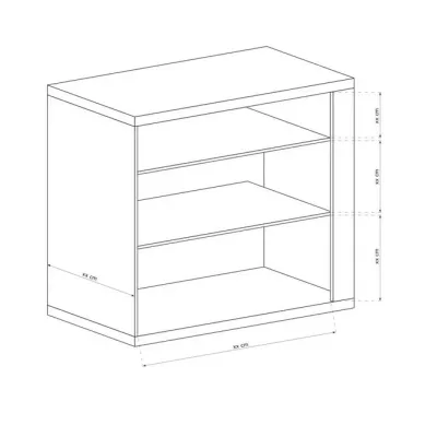 Komoda s dvířky ANNELISA - dub ribbeck