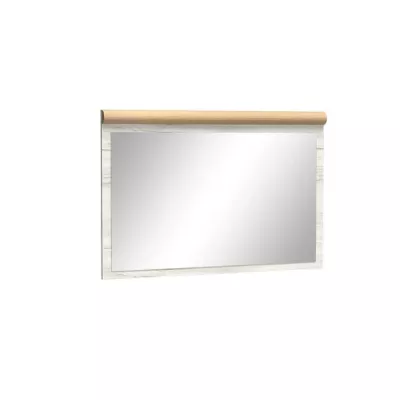 Závěsné zrcadlo COLEDA - dub kraft bílý / dub kraft zlatý