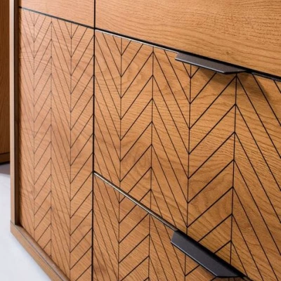 TV stolek DELA - dub karamel