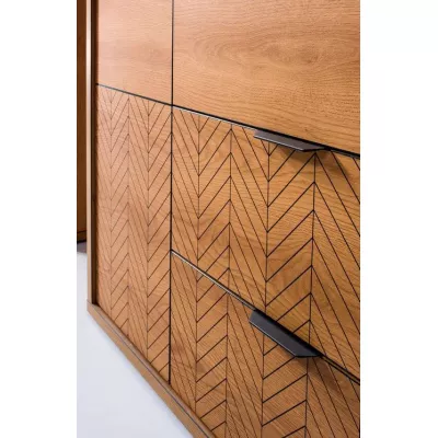 TV stolek DELA - dub karamel