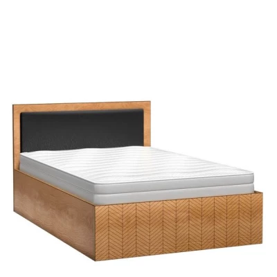 Prostorná postel DELA - 160x200, dub artisan