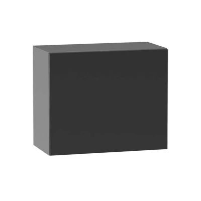 Digestořová skříňka ADAMA - šířka 60 cm, lesklá černá / šedá