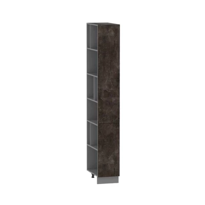 Kuchyňský regál ADAMA - šířka 30 cm, beton tmavý atelier / šedý, nožky 10 cm