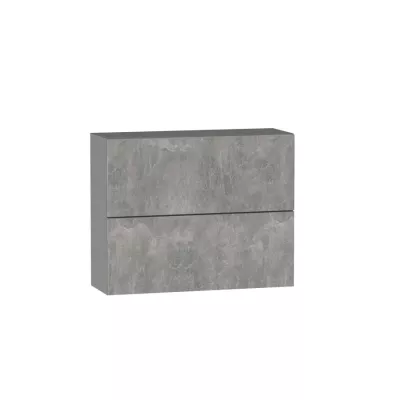 Dvoudveřová závěsná skříňka ADAMA - šířka 90 cm, beton světlý atelier / šedá