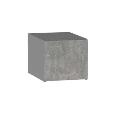 Kuchyňská závěsná skříňka ADAMA - šířka 40 cm, beton světlý atelier / šedá