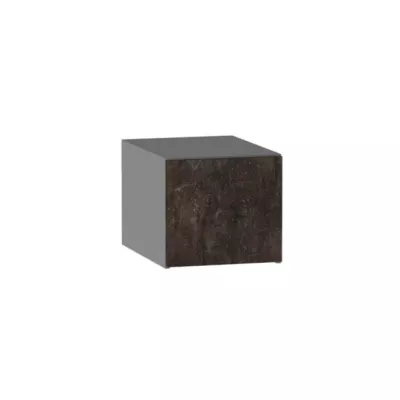 Kuchyňská závěsná skříňka ADAMA - šířka 40 cm, beton tmavý atelier / šedá