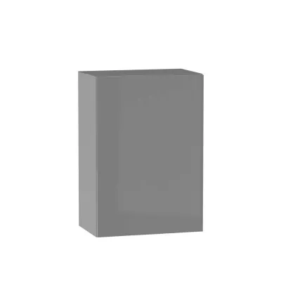 Horní kuchyňská skříňka ADAMA - šířka 50 cm, lesklá šedá / šedá