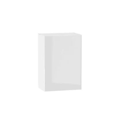 Horní kuchyňská skříňka ADAMA - šířka 50 cm, lesklá bílá / bílá