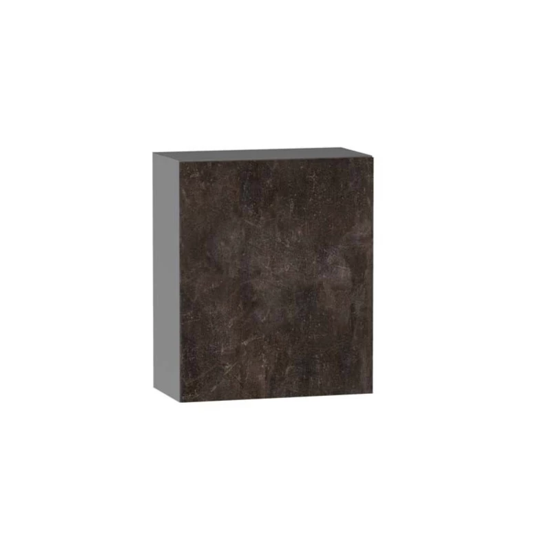 Horní kuchyňská skříňka ADAMA - šířka 60 cm, beton tmavý atelier / šedá