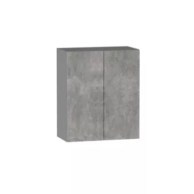 Horní dvoudveřová skříňka ADAMA - šířka 60 cm, beton světlý atelier / šedá