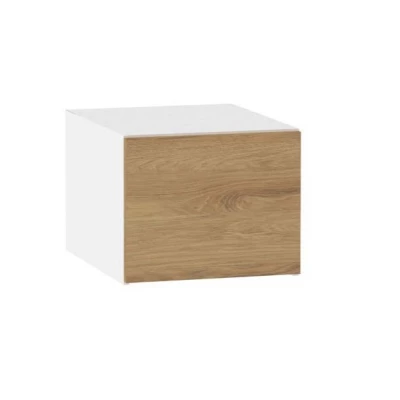 Kuchyňská závěsná skříňka ADAMA - šířka 45 cm, hickory přírodní / bílá