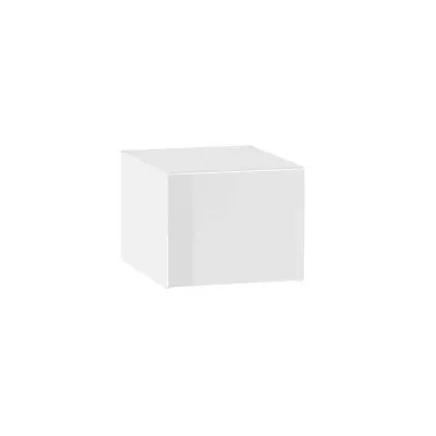 Kuchyňská závěsná skříňka ADAMA - šířka 45 cm, lesklá bílá / bílá