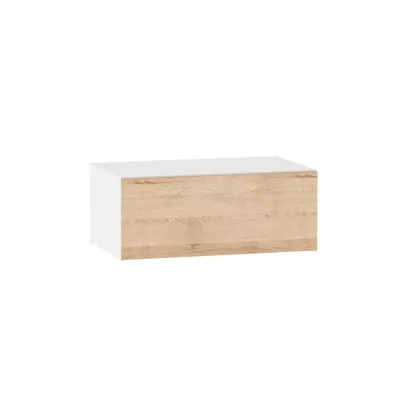 Kuchyňská závěsná skříňka ADAMA - šířka 90 cm, buk artisan / bílá