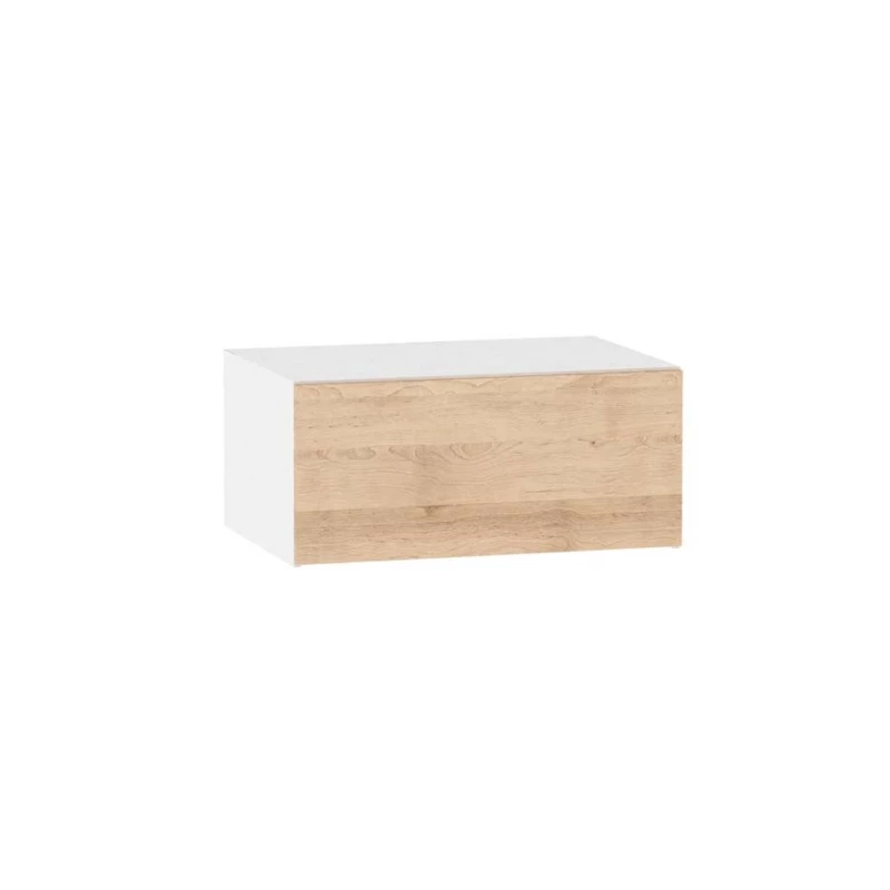 Kuchyňská závěsná skříňka ADAMA - šířka 80 cm, buk artisan / bílá