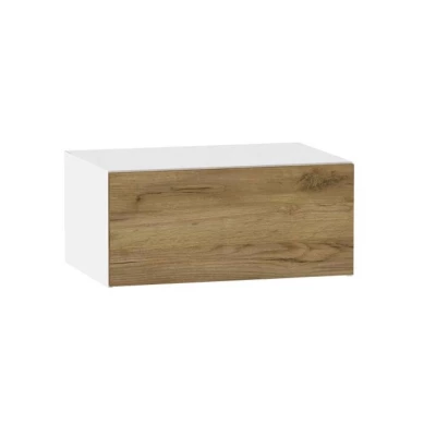 Kuchyňská závěsná skříňka ADAMA - šířka 80 cm, dub craft zlatý / bílá
