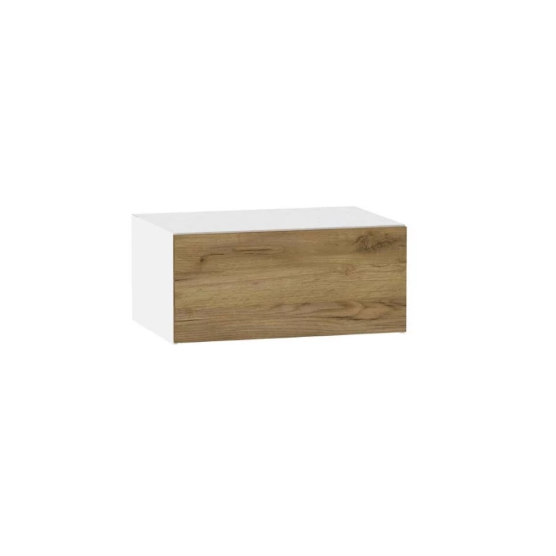 Kuchyňská závěsná skříňka ADAMA - šířka 80 cm, dub craft zlatý / bílá