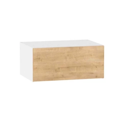 Kuchyňská závěsná skříňka ADAMA - šířka 80 cm, modrý dub / bílá