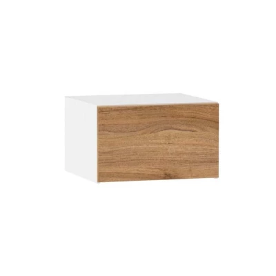 Kuchyňská závěsná skříňka ADAMA - šířka 60 cm, ořech lyon / bílá