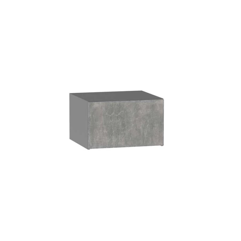 Kuchyňská závěsná skříňka ADAMA - šířka 60 cm, beton světlý atelier / šedá