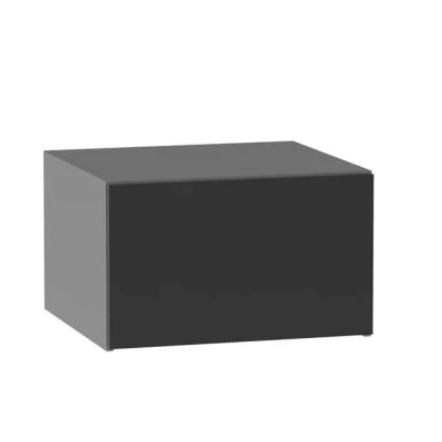 Kuchyňská závěsná skříňka ADAMA - šířka 60 cm, lesklá černá / šedá