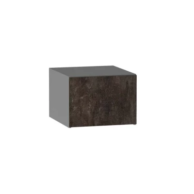 Kuchyňská závěsná skříňka ADAMA - šířka 50 cm, beton tmavý atelier / šedá