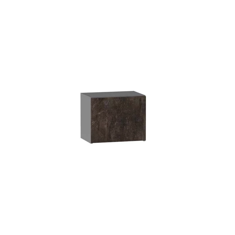 Závěsná kuchyňská skříňka ADAMA - šířka 45 cm, beton tmavý atelier / šedá