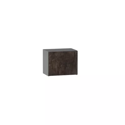 Závěsná kuchyňská skříňka ADAMA - šířka 45 cm, beton tmavý atelier / šedá