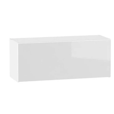 Závěsná kuchyňská skříňka ADAMA - šířka 90 cm, lesklá bílá / bílá