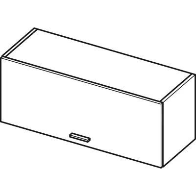 Závěsná kuchyňská skříňka ADAMA - šířka 90 cm, marine wood / bílá