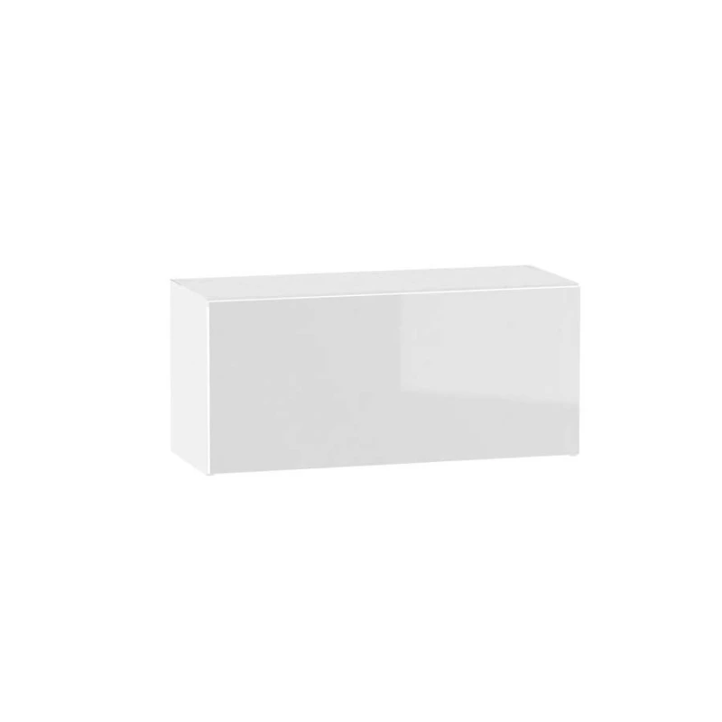 Závěsná kuchyňská skříňka ADAMA - šířka 80 cm, lesklá bílá / bílá
