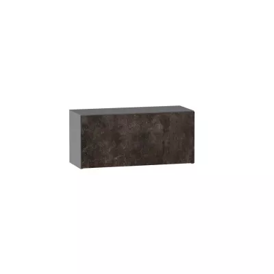 Závěsná kuchyňská skříňka ADAMA - šířka 80 cm, beton tmavý atelier / šedá
