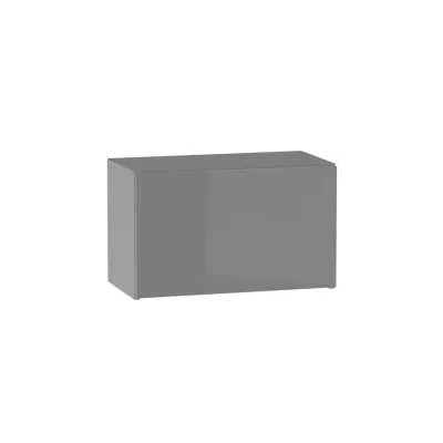 Závěsná kuchyňská skříňka ADAMA - šířka 60 cm, lesklá šedá / šedá