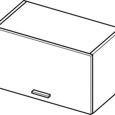 Závěsná kuchyňská skříňka ADAMA - šířka 60 cm, modřín sibu / bílá