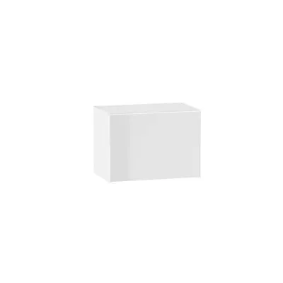 Závěsná kuchyňská skříňka ADAMA - šířka 50 cm, lesklá bílá / bílá
