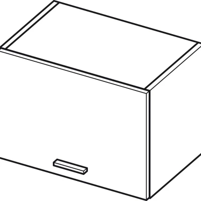 Závěsná kuchyňská skříňka ADAMA - šířka 50 cm, modřín sibu / bílá