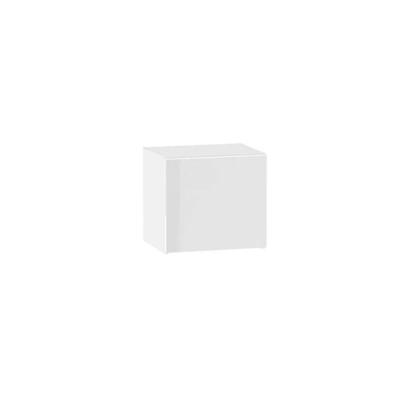 Závěsná kuchyňská skříňka ADAMA - šířka 40 cm, lesklá bílá / bílá