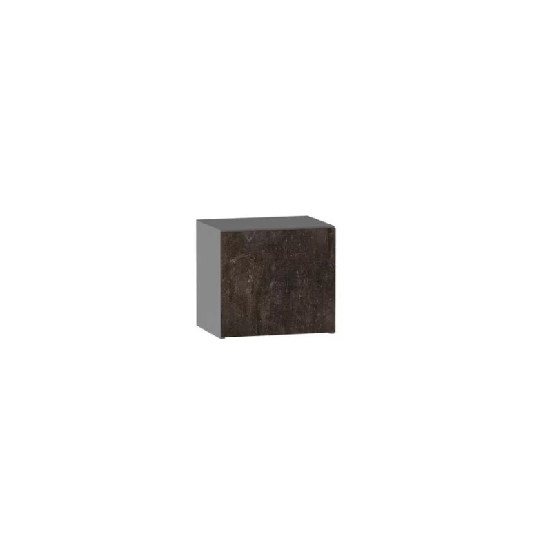 Závěsná kuchyňská skříňka ADAMA - šířka 40 cm, beton tmavý atelier / šedá