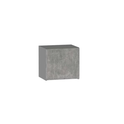 Závěsná kuchyňská skříňka ADAMA - šířka 40 cm, beton světlý atelier / šedá