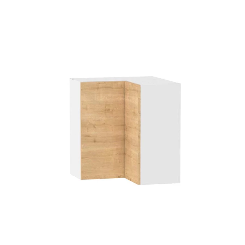 Kuchyňská rohová skříňka ADAMA - šířka 65 cm, modrý dub / bílá